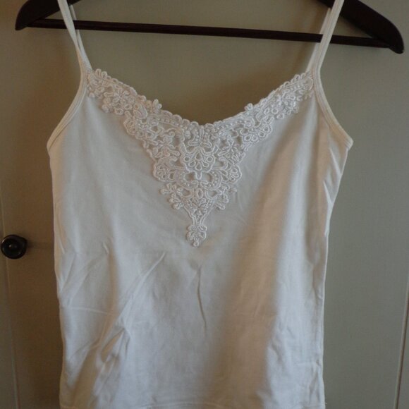 The Territory Ahead Lattice Camisole White S - Picture 4 of 9